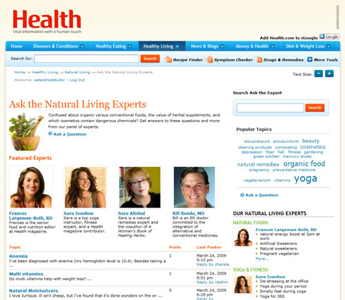 Health.com TalkPress